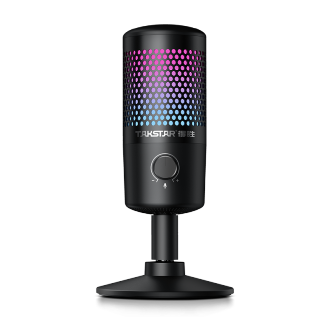 USB Digital Microphone, LED RGB effects