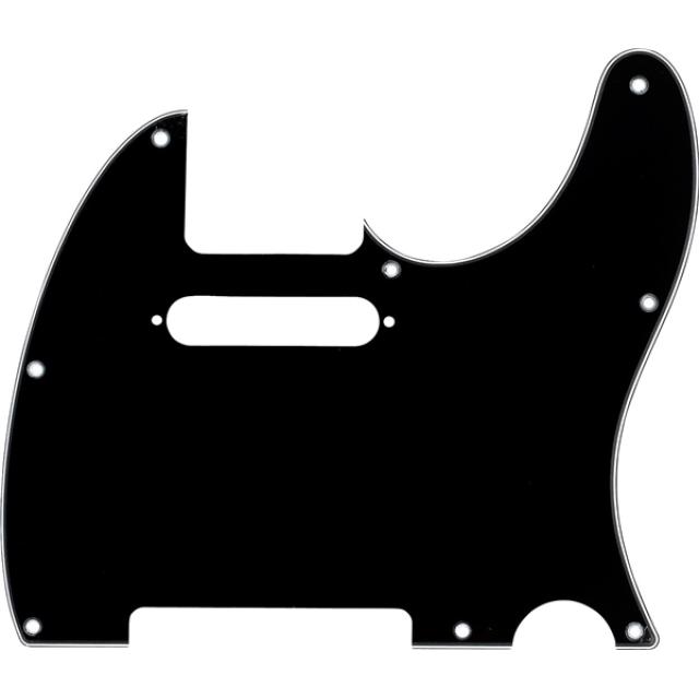 Pickguard, Telecaster®, 8-Hole Mount, Black, 3-Ply
