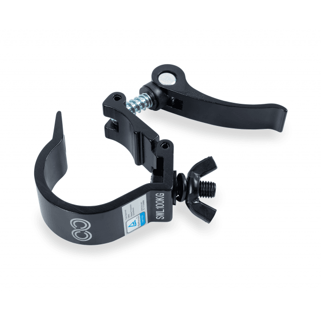 MORSETTO  FISSAGGIO RAPIDO  IN ALLUMINIO NERO DA 50 MM 100 KG