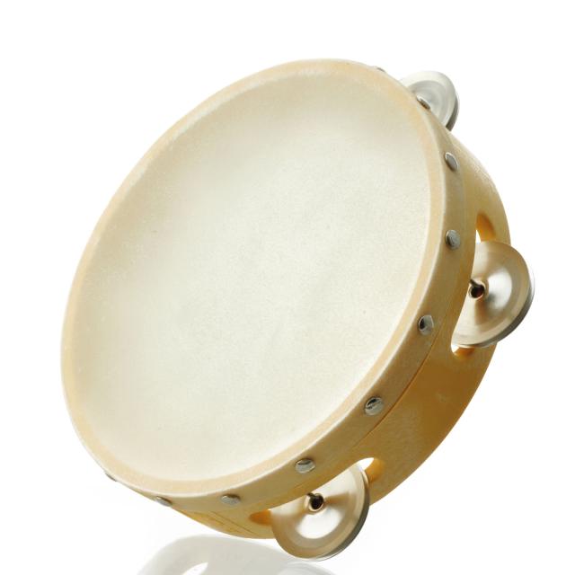 Tamburello in pelle naturale - misura Small