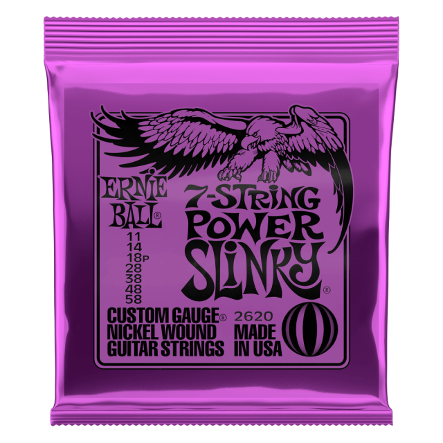 POWER SLINKY Nickel Wound 7-strings Electric guitar strings 11-58 gauge