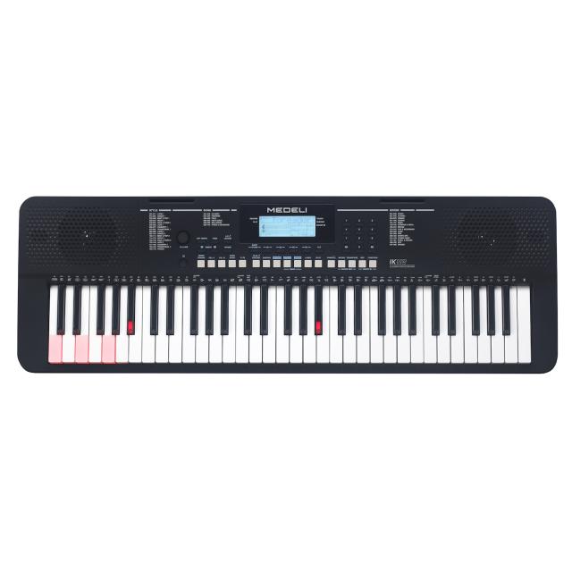 61-keys "Touch Response" entry level keyboard with LED key lighting system