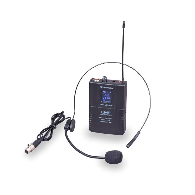 Radiomicrofono True Diversity con 2 trasmettitori tascabili più archetti 630-660MHz