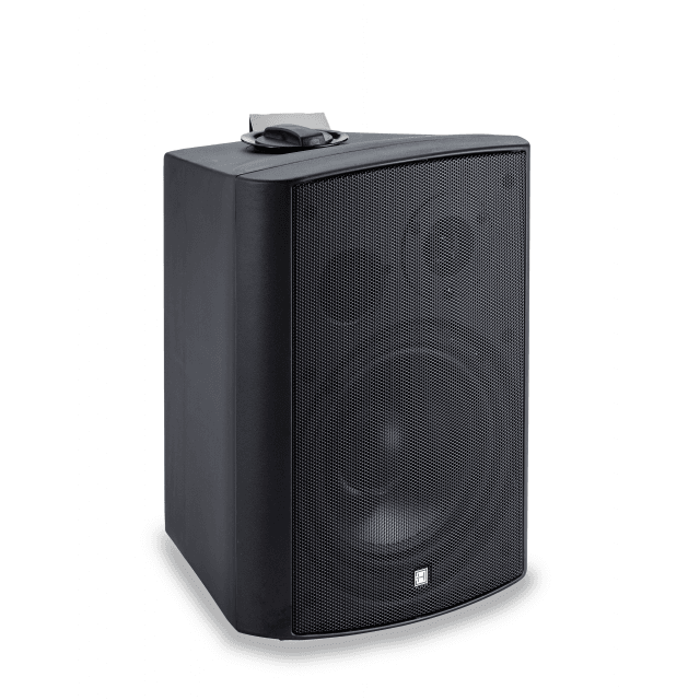 Wall-Mount 2-Way Active+Passive Speaker Set - Black
