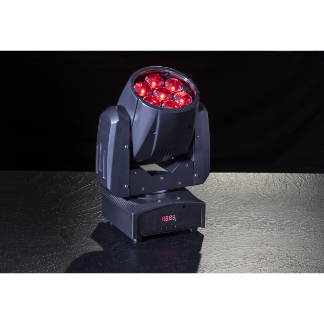 SOUNDSATION  LED WASH MOVING HEAD WITH ZOOM  MOOD 715Z WASH 7 X 15 W