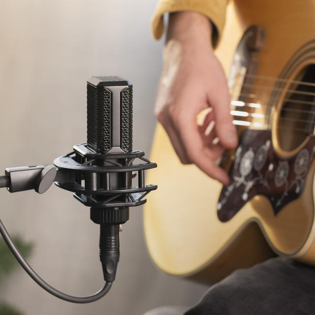 1" true condenser cardioid microphone with top-of-the-line technology.