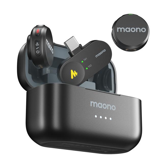 Dual wireless lavalier microphone