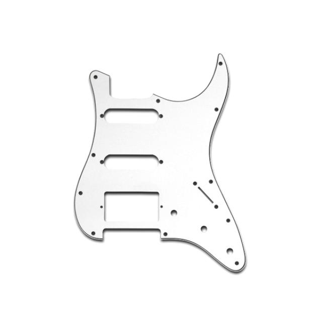 Mascherina per Chitarra Stratocaster, 3 Strati, Bianco, Humbucker
