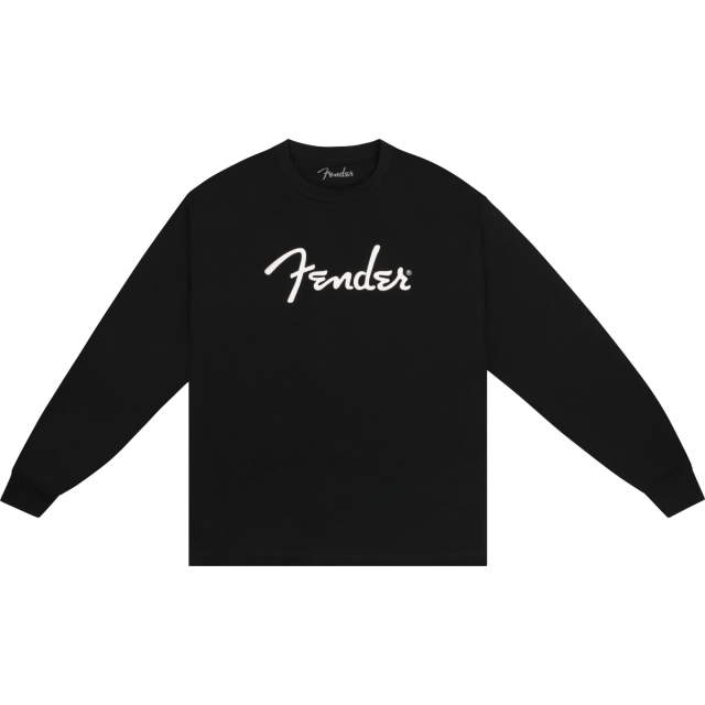 Fender® Spaghetti Logo Long-Sleeve T-shirt, Black, XL