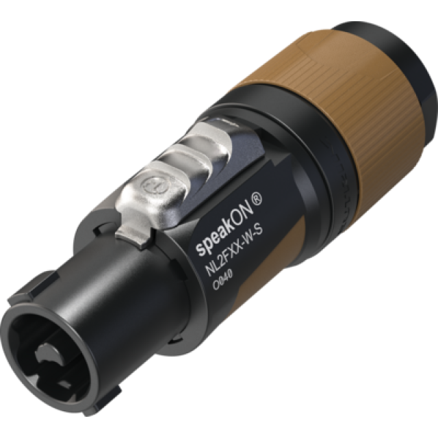 Connettore per cavo speakON a 2 poli con terminali a vite, per cavi da 6 a 12 mm