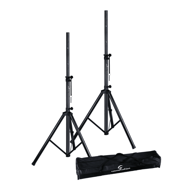 Speaker stand kit with carrying bag