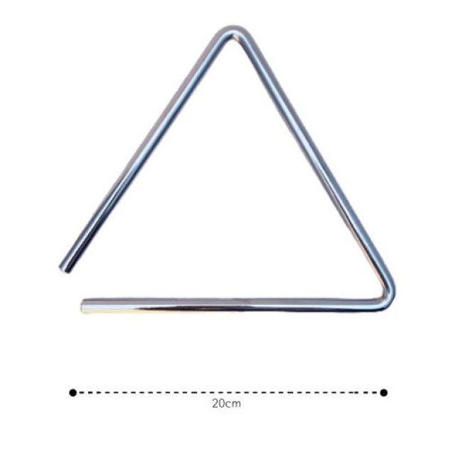 Triangolo in metallo con battente