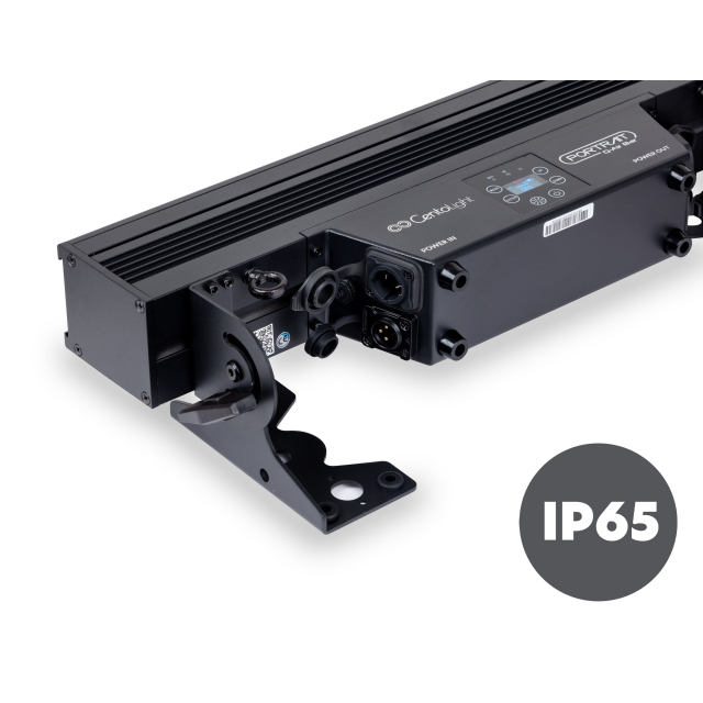 Set of 6 led bar battery powered with flight case