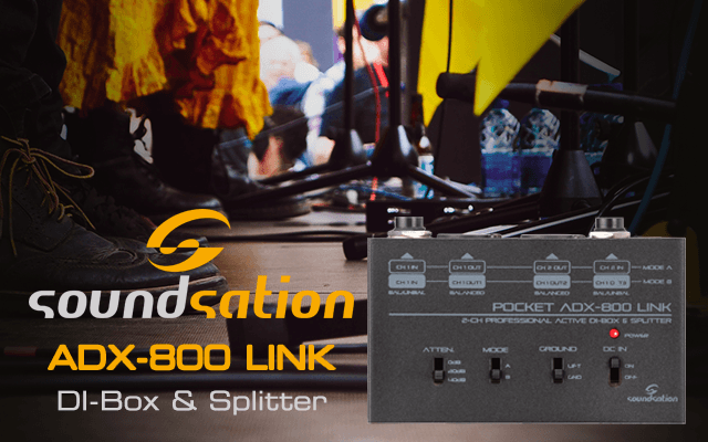 Introducing the new Soundsation ADX-800 LINK DI-Box & Splitter