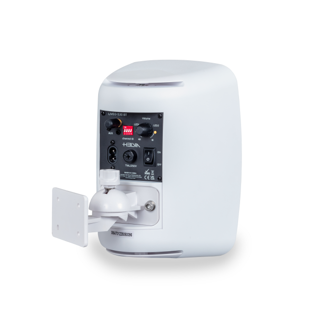 5.25" 2-Way Active Wall-Mount Speaker Pair with BT control, White