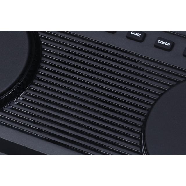 Portable Electronic Drumkit with 4 pads, flashing indicators and touch sensitivity.