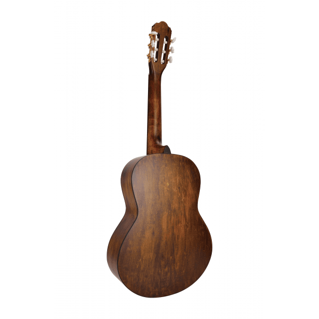 Chitarra classica 3/4 con top solido in abete e rosetta incisa