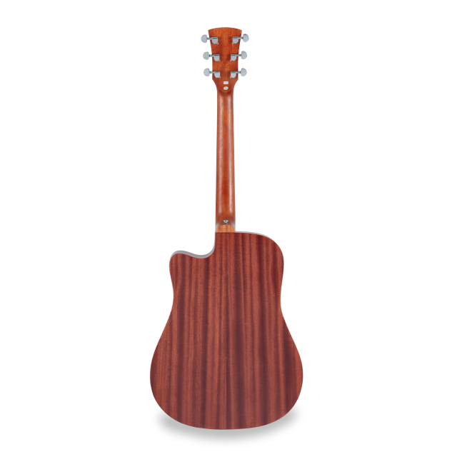 Chitarra acustica dreadnought amplificata con armrest in mogano