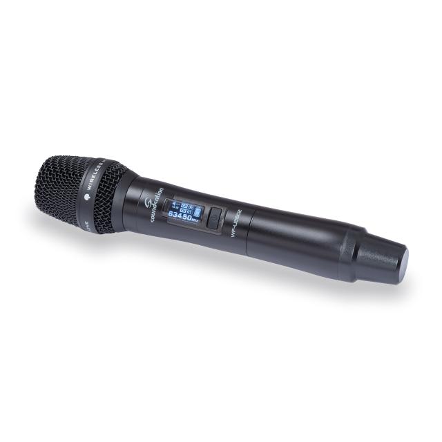 Sistema a Radiomicrofono Multicanale UHF True Diversity a doppio Microfono gelato 630-660MHz
