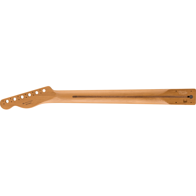 Satin Roasted Maple Telecaster® Neck, 22 Jumbo Frets, 12", Maple, Flat Oval Shape
