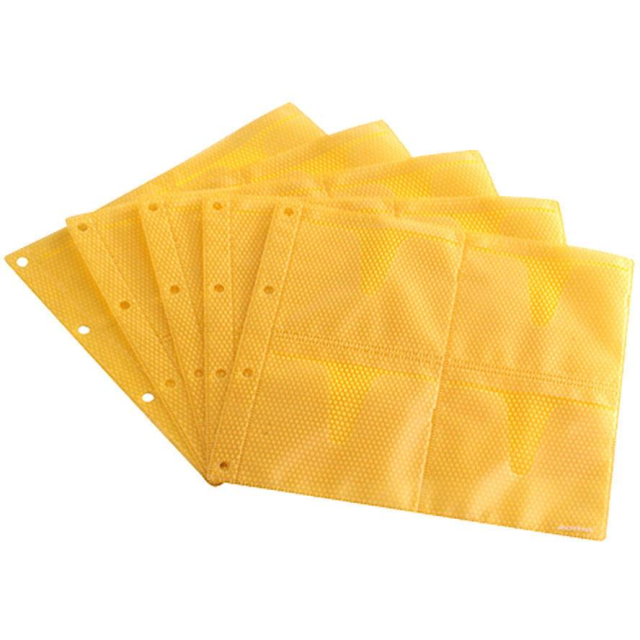 CD Sleeves Premium 10 x 8 CDs - yellow