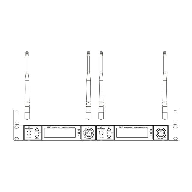 Kit per montaggio a rack 19" per sistemi wireless WireFree