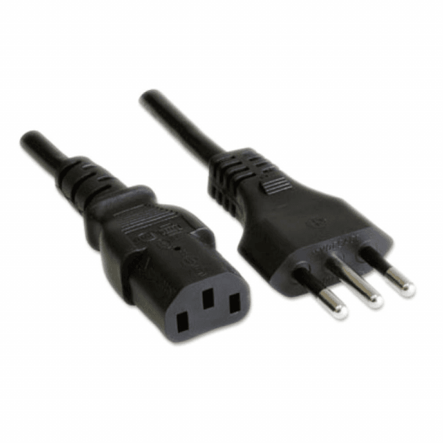 Power cable featuring IEC C13 (VDE Female) - Italian plug