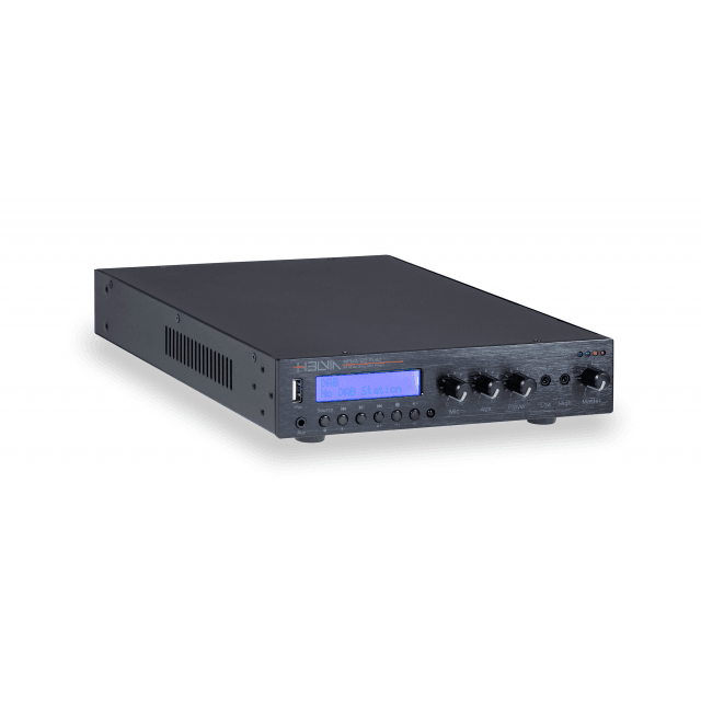 Single-Zone 120W Class-D Compact Mixer Amplifiers with DAB+, FM, USB, BT Player