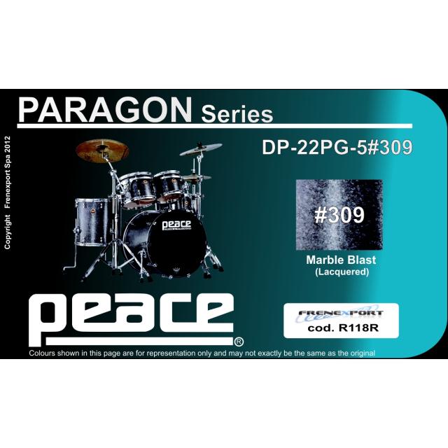 Drum Set 5 pcs in Acero Canadese con finiture laccate speciali