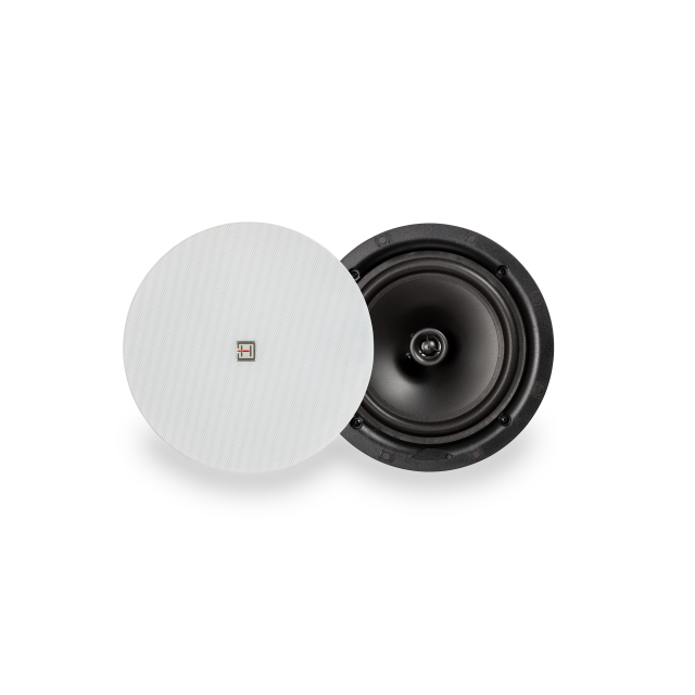 Altoparlante da soffitto 8” 40W a 2 vie 70V/100V con griglia senza cornice, bianco