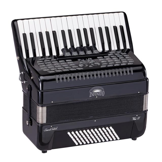 Fisarmonica 72 bassi nera