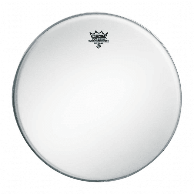 Pelle per Batteria Ambassador Coated 15" Smooth White