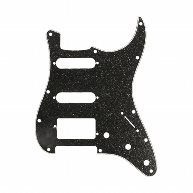 Strat Pickguard Black Sparkle (H-S-S)