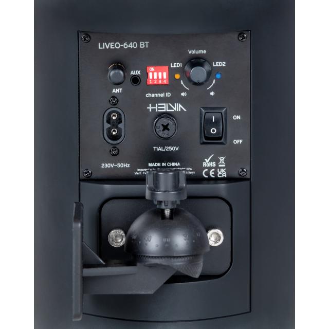 Coppia di diffusori attivi da parete a 2 vie da 6,5” con controllo BT, Nero