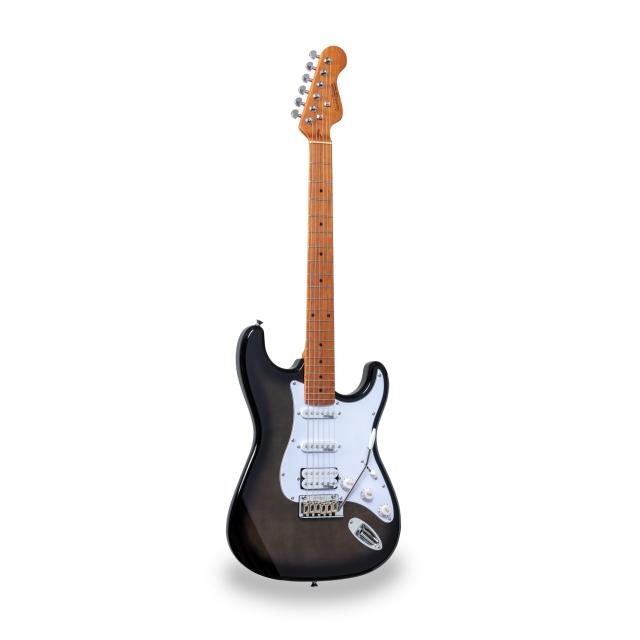 Double cutaway electric guitar with 2 single coils + splittable humbucker and self-locking tuners (Wilkinson equipped)