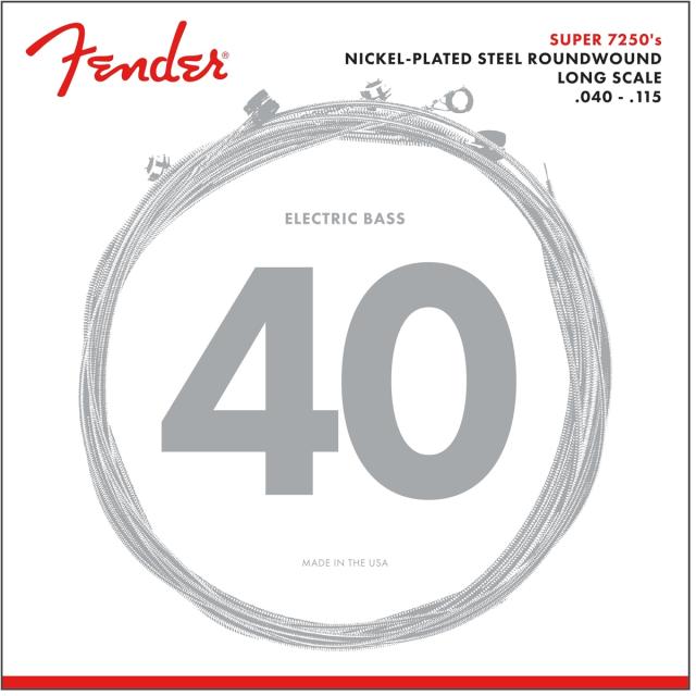7250 Bass Strings Set Nickel Plated Steel Long Scale 7250-5L .040-.115 Gauges