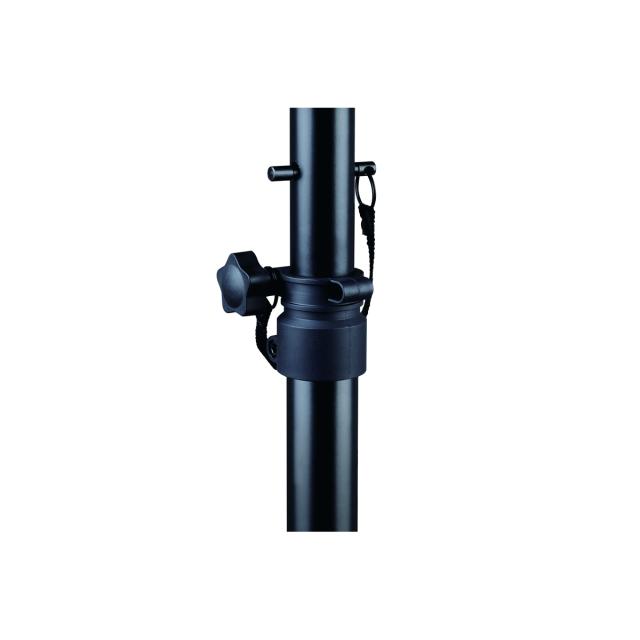 Supporto per diffusori acustici in alluminio con terminale da 35mm e snondo in nylon