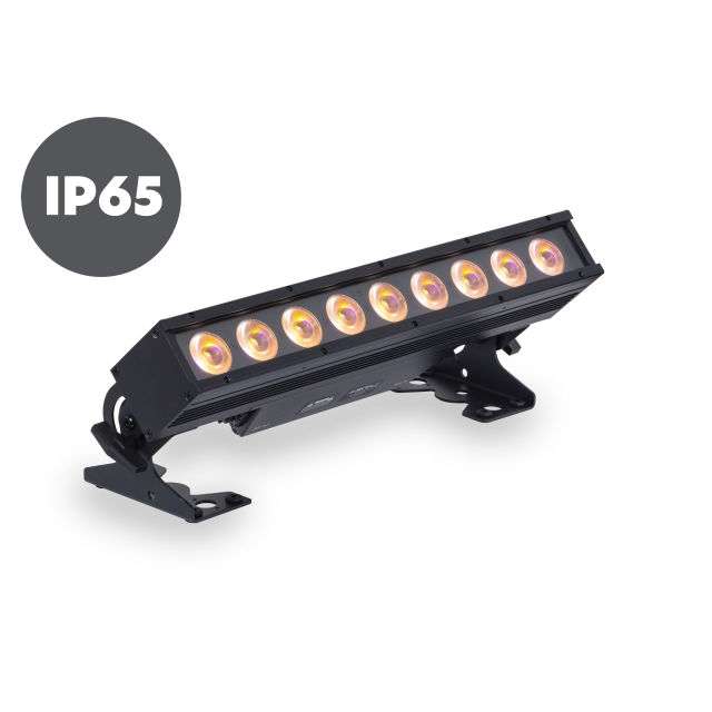 Set of 6 led bar battery powered with flight case