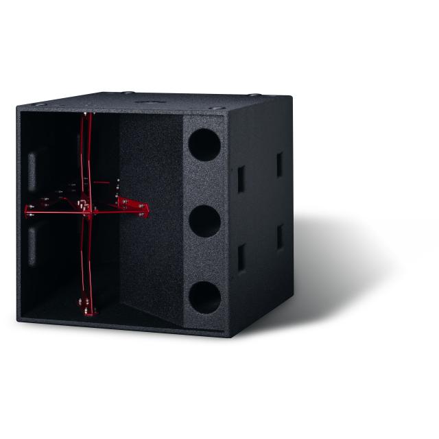 Resonant chamber bandpass subwoofer with single 21” driver, 8 Ω, 2000 W