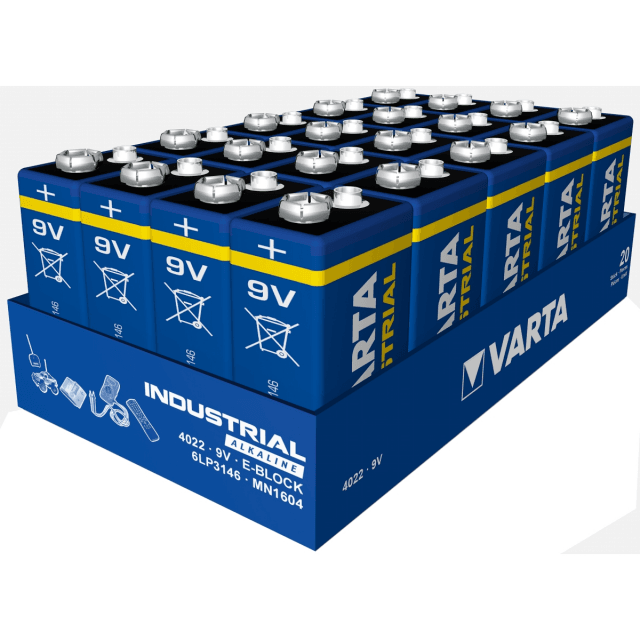 9V Battery Alkaline (20 pz box)