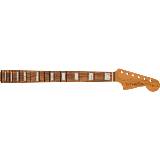 Roasted Jazzmaster Neck, Block Inlays, 22 Medium Jumbo Frets, 9.5" Radius, Pau Ferro Modern C Shape