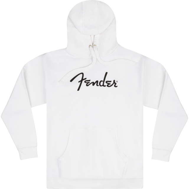Fender® Spaghetti Logo Hoodie, Olympic White, M
