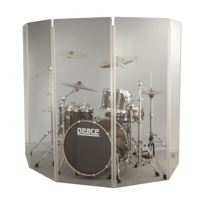 5 section 168 cm drum shield in acrylic material