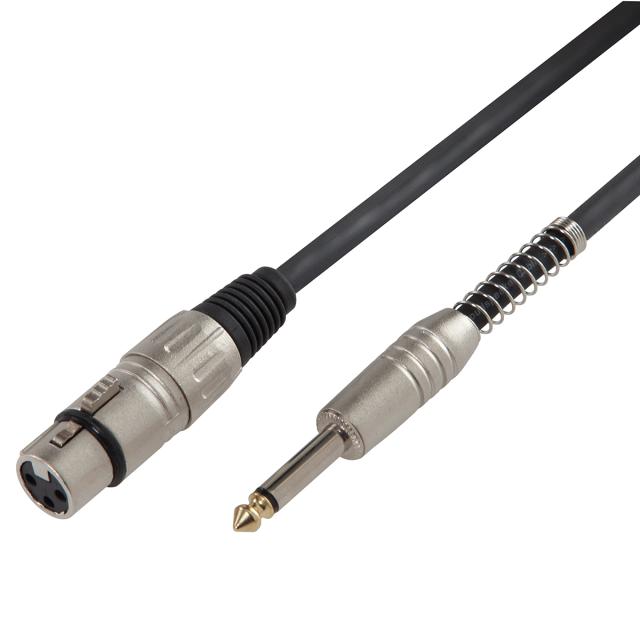 Speaker cable XLR 3P F - 6.3mm Jack MONO / 2x1.3 mm² / 10mt