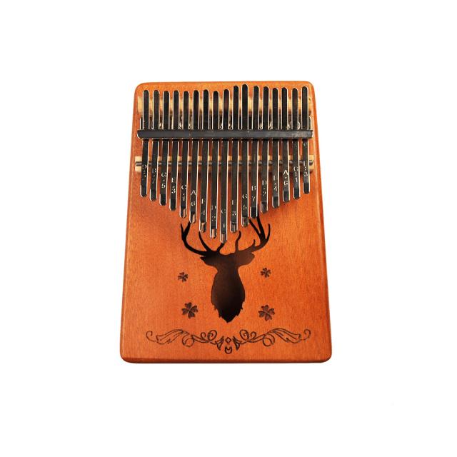 Mahogany Kalimba 17 notes- Deer design