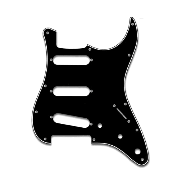 Pickguard for Stratocaster Guitar, 3 Layers, Black