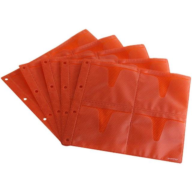 CD Sleeves Premium 10 x 8 CDs - orange
