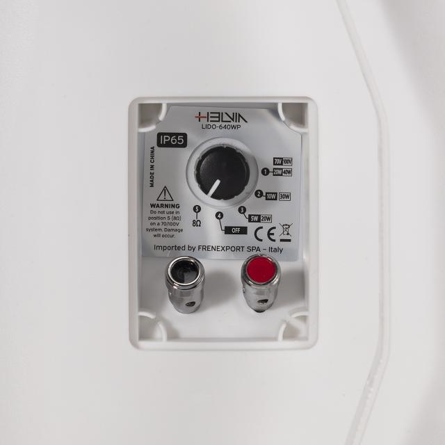 Coppia di Diffusori 6.5" Passivo 2-Vie a Parete da Esterno, Bianco