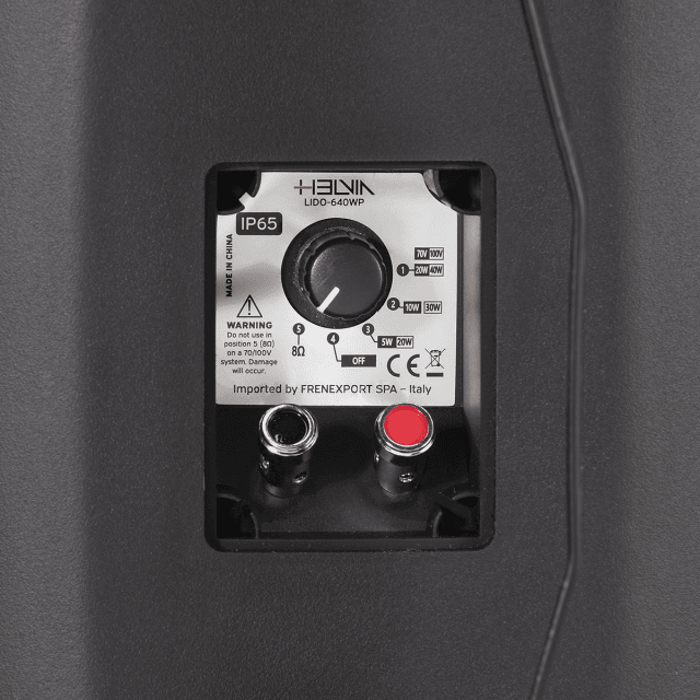 Coppia di Diffusori 6.5" Passivi 2-Vie a Parete da Esterno, Nero