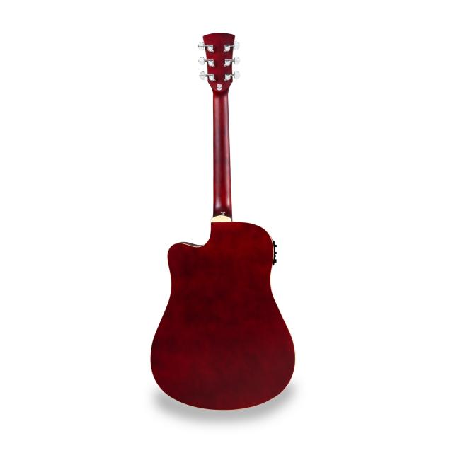Dreadnought cutaway acoustic guitar w/preamp
